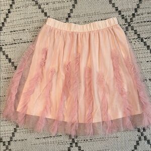 Elegant Pink Tulle Skirt